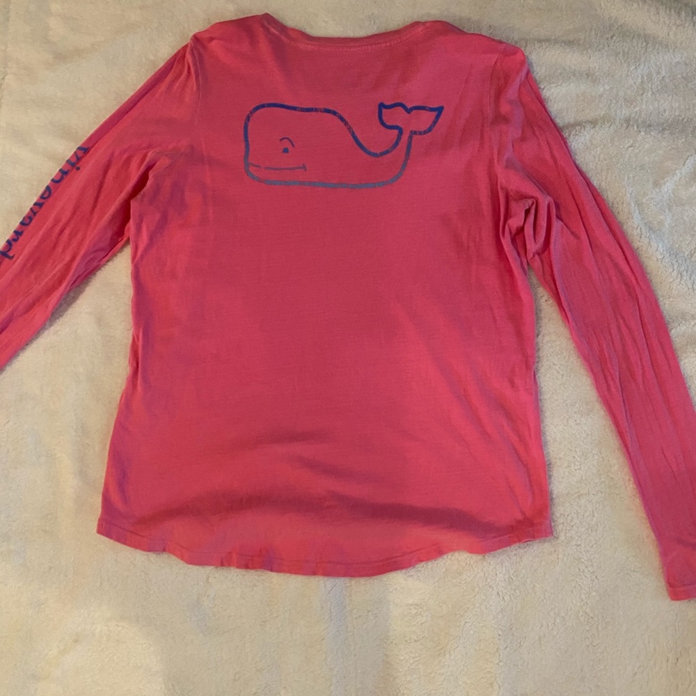 Pink Vineyard Vines Long Sleeve Shirt
